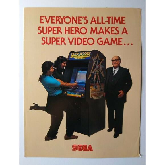 Buck Rogers Planet Of Zoom Arcade Flyer Original 1982 Video Game Brochure Promo - Picture 2 of 10